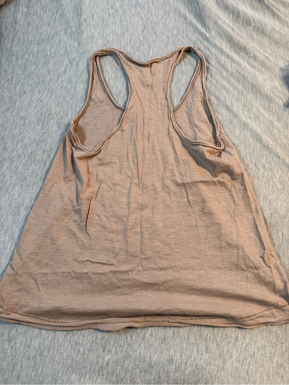 aerie Taupe Racerback Tank Top - Picture 3 of 3
